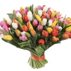Фото товара 101 разноцветный тюльпан в Белгород-Днестровском