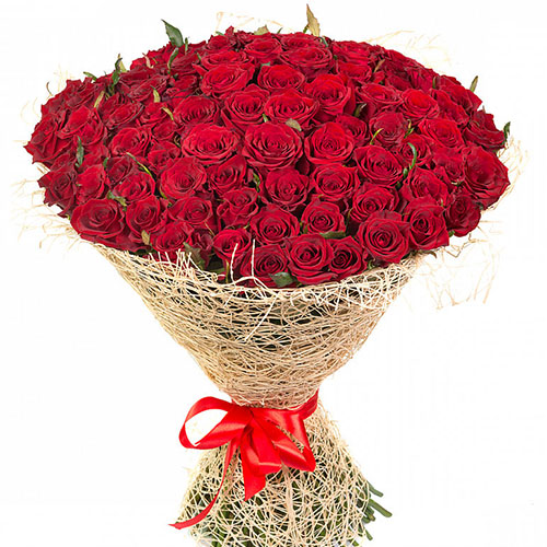 фото товара 101 червона троянда | «Букетик Білгород»