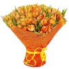 Фото товара 101 тюльпан в коробке сердцем в Белгород-Днестровском