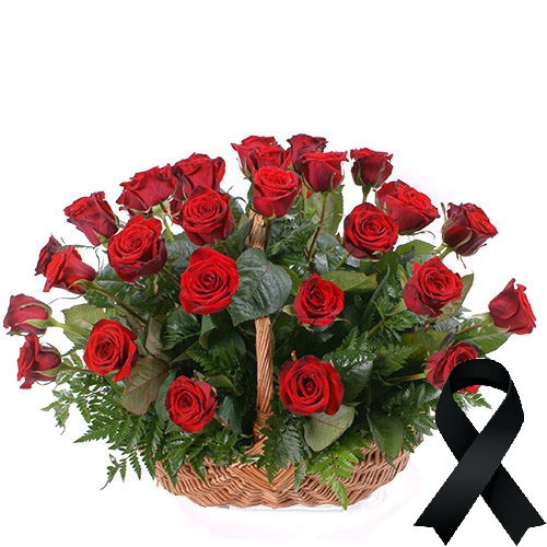 Фото товара 36 красных роз в корзине в Белгород-Днестровском