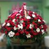 Фото товара 200 кустовых роз в корзине в Белгород-Днестровском