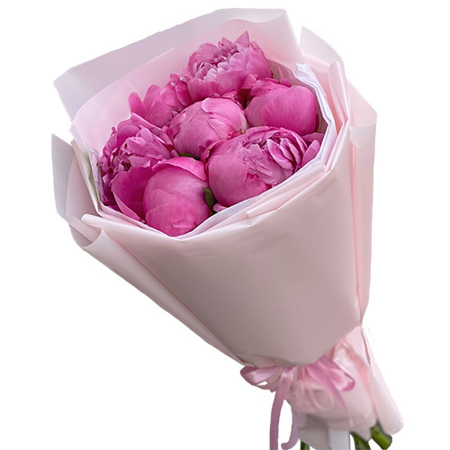Фото товара 7 розовых пионов в Белгород-Днестровском