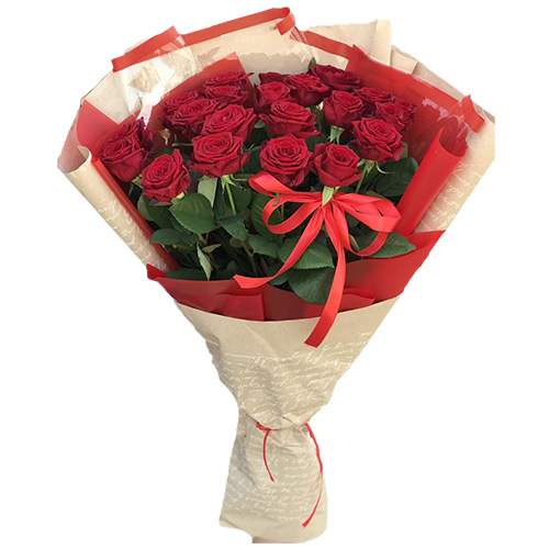 Фото товара Букет роз 21 красная в Белгород-Днестровском