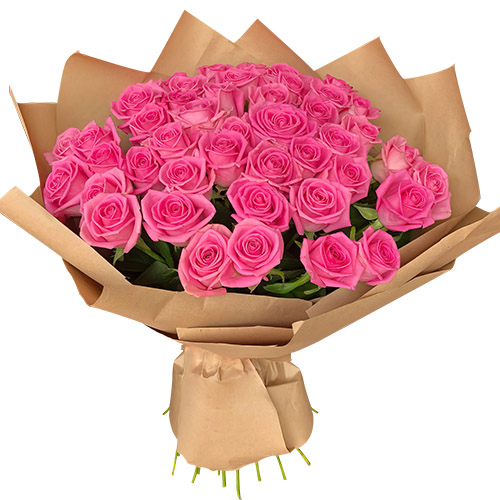 Фото товара Букет рожевих троянд - 51 шт в Белгород-Днестровском